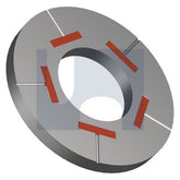Hobsons - M20 x 46.0 x 3.8 Mechanical Galvanised Astm F959M / Class 8.8 Durasquirt Dti Washer (Pack Of 100)